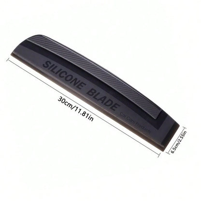 Soft Silicone Car Window Wiper Blade| Scratch-Free Water Stain Remover With Streak-Free Shine, Multi-Surface Cleaner For Cars, Shower Doors, Mirrors & Home Use, Windshield Cleaner, Mirror Cleaning To