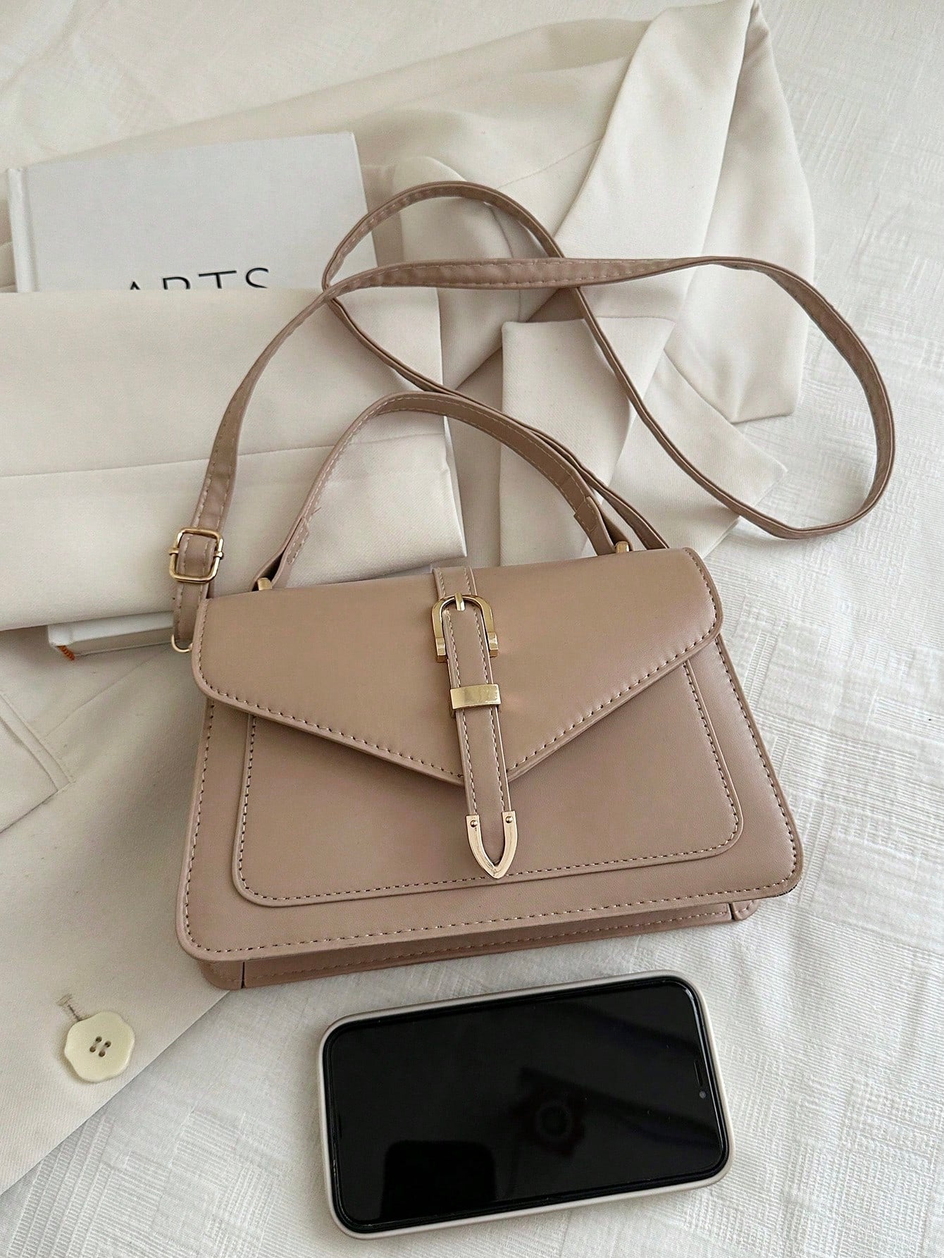 Solid Color, Student, Street, Casual, Minimalist Fashion Handbag