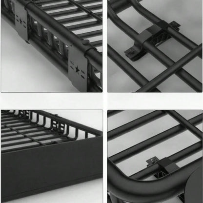 Soonbuy 46" X 36" Universal Roof Rack Cargo Basket, 200 LBS Heavy Duty Steel Rooftop Luggage Carrier For SUV Truck