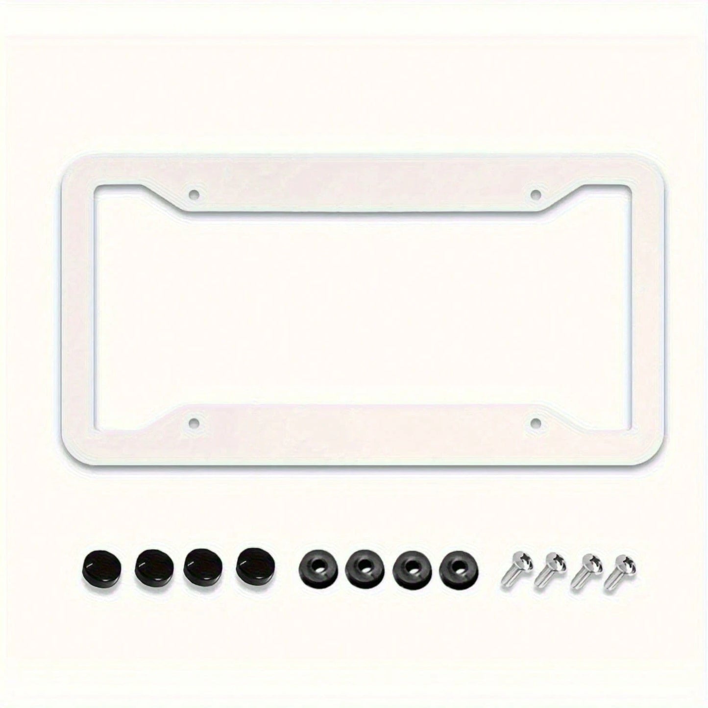 Spider Web License Plate Frame, Red And Black Retro Fun Aluminum Front License Plate Holder Decoration With 4 Holes Suitable For Men And Women