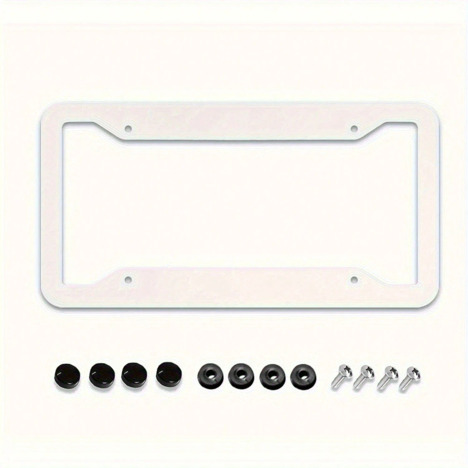 Spider Web License Plate Frame, Red And Black Retro Fun Aluminum Front License Plate Holder Decoration With 4 Holes Suitable For Men And Women