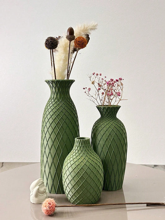 Spider Web Textured Vase, Dried Flower Vase, Suitable For Home Decor Vase, Entryway Vase Decor, Office Vase Decor