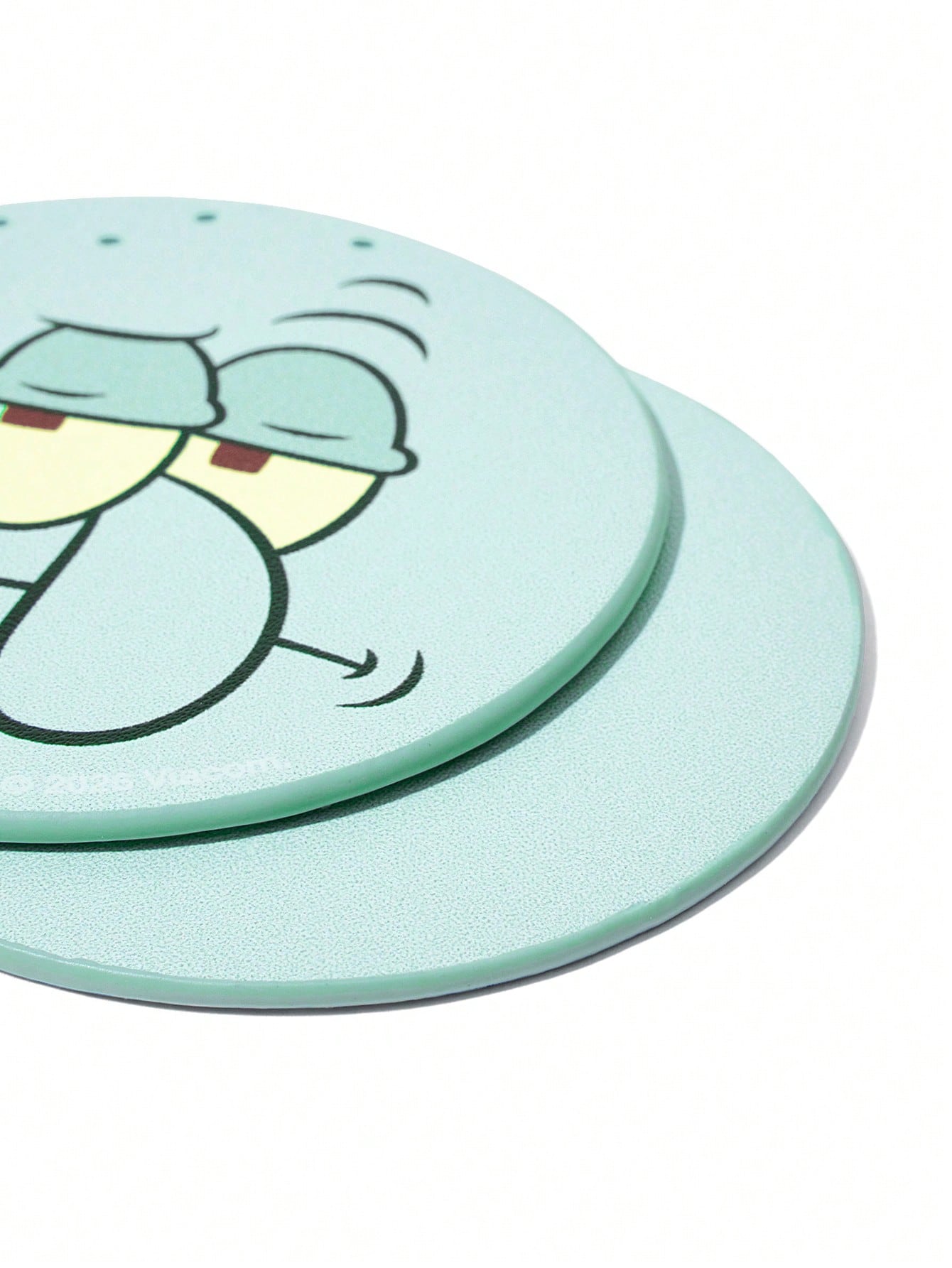 SpongeBob SquarePants| PU Leather Car Coaster, Shockproof, Universal, Stylish, Can Be Placed In Car Cup Holder, Also Usable As Car Or Home Office Coaster, Underwater World, Sponge, P Atrick Sta