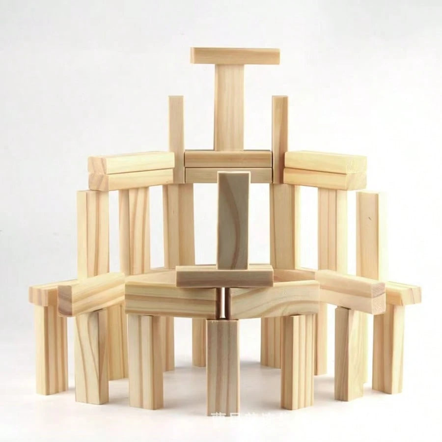 Stacking Jenga Board Game- Balance Tower Party Game, Domino Blocks, Classic Wooden Blocks, Tumbling Tower Blocks, Perfect For Party And Gathering Multiplayer Game, Exciting Game Night