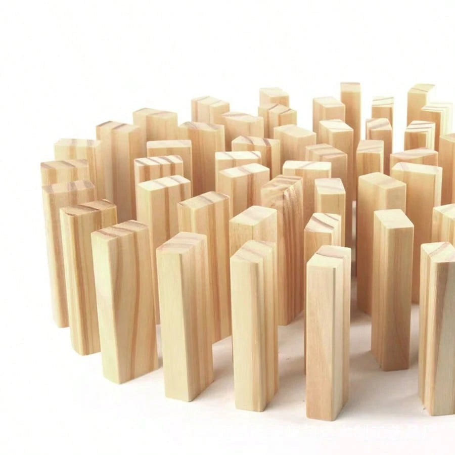 Stacking Jenga Board Game- Balance Tower Party Game, Domino Blocks, Classic Wooden Blocks, Tumbling Tower Blocks, Perfect For Party And Gathering Multiplayer Game, Exciting Game Night