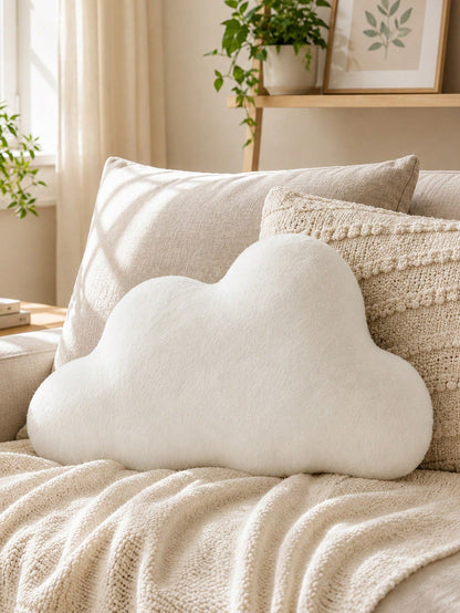 Starfish Throw Pillow, Cute Decorative Cushion For Sofa And Bed, Soft Faux Fur Starfish Shaped Plush Pillow, Ocean Beach Theme Bedroom And Living Room Decor Pillow