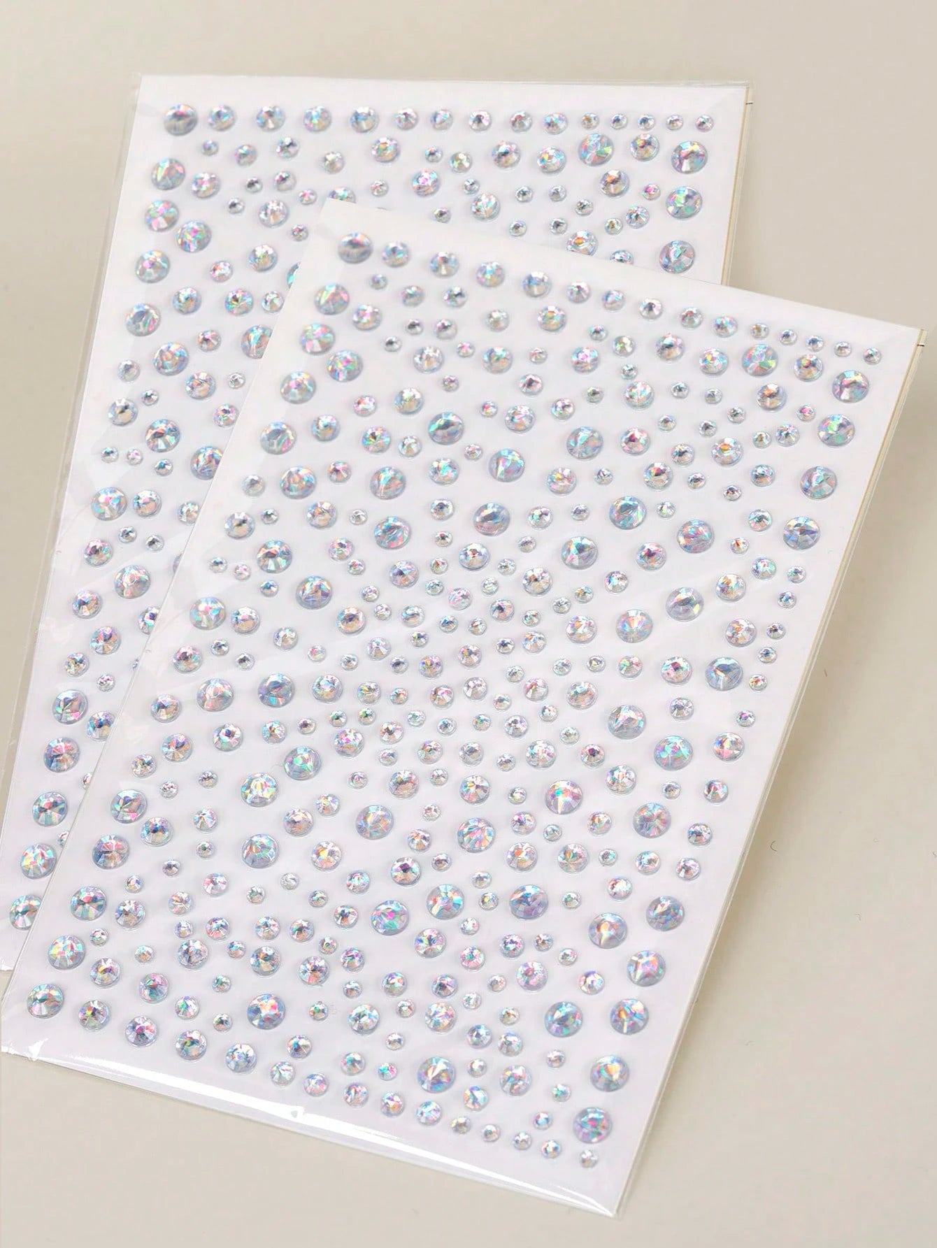 STARTTOOS 2pcs 3d Simulation Multicolor Rhinestone Sticker For Diy Music Festival, Y2k Party Face & Eye Makeup Decoration,Concert Look,Face Gems