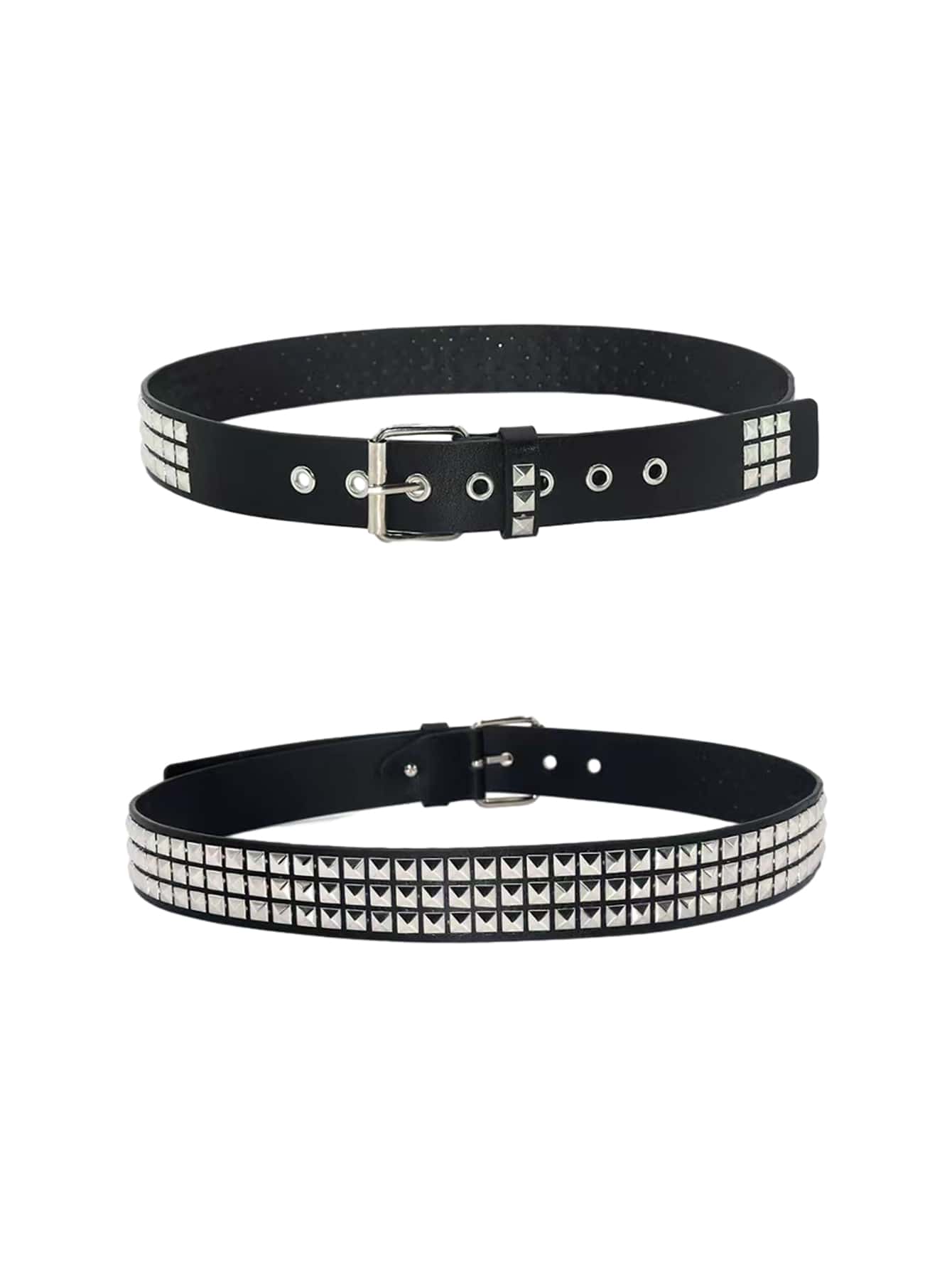 Street 1PC Stylish Punk Style Rivet Decor Versatile Jeans Belt Dress Belt Halloween Summer, School Fall, Autumn, Halloween