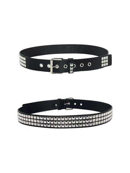 Street 1PC Stylish Punk Style Rivet Decor Versatile Jeans Belt Dress Belt Halloween Summer, School Fall, Autumn, Halloween