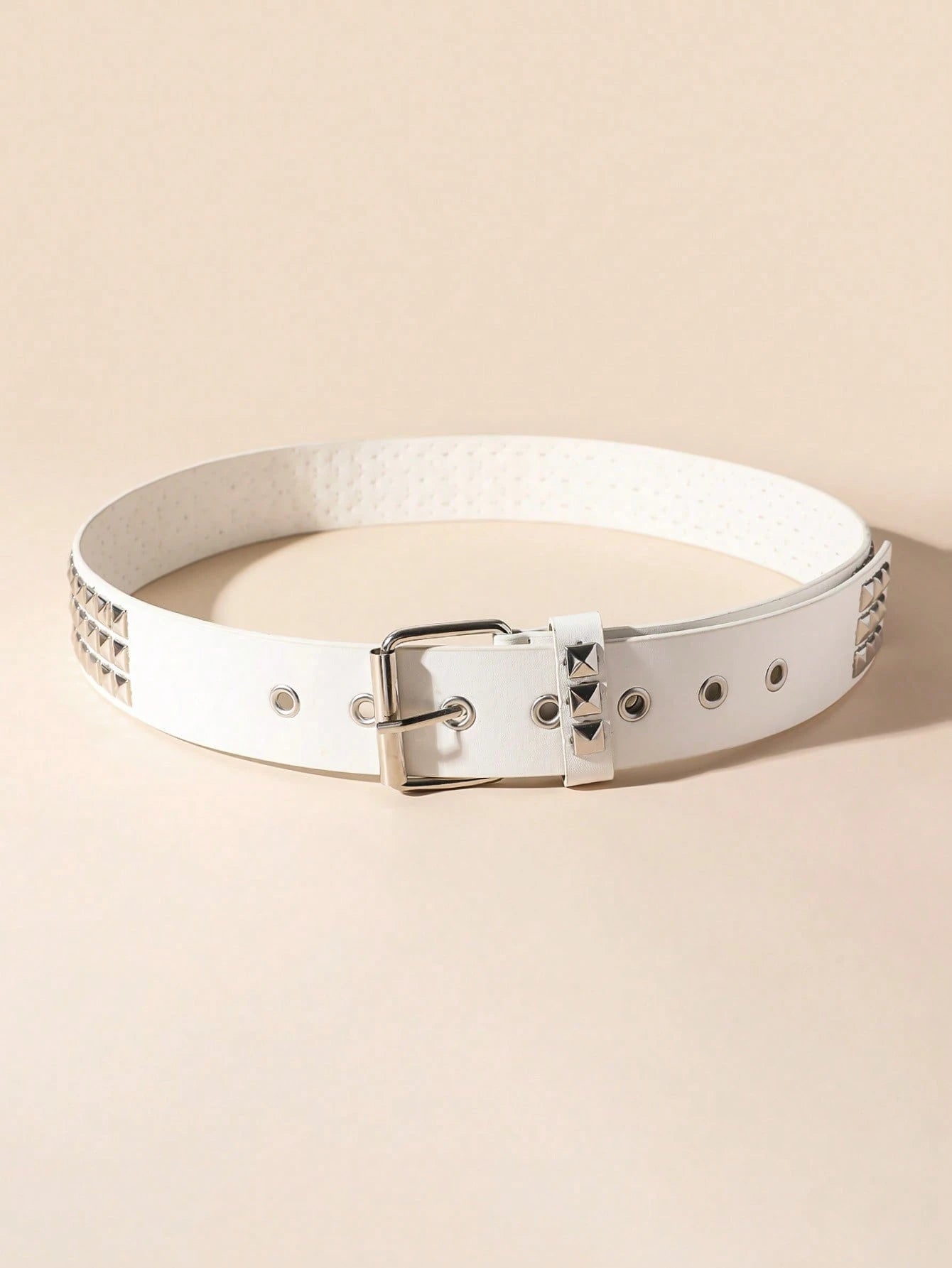 Street 1PC Stylish Punk Style Rivet Decor Versatile Jeans Belt Dress Belt Halloween Summer, School Fall, Autumn, Halloween