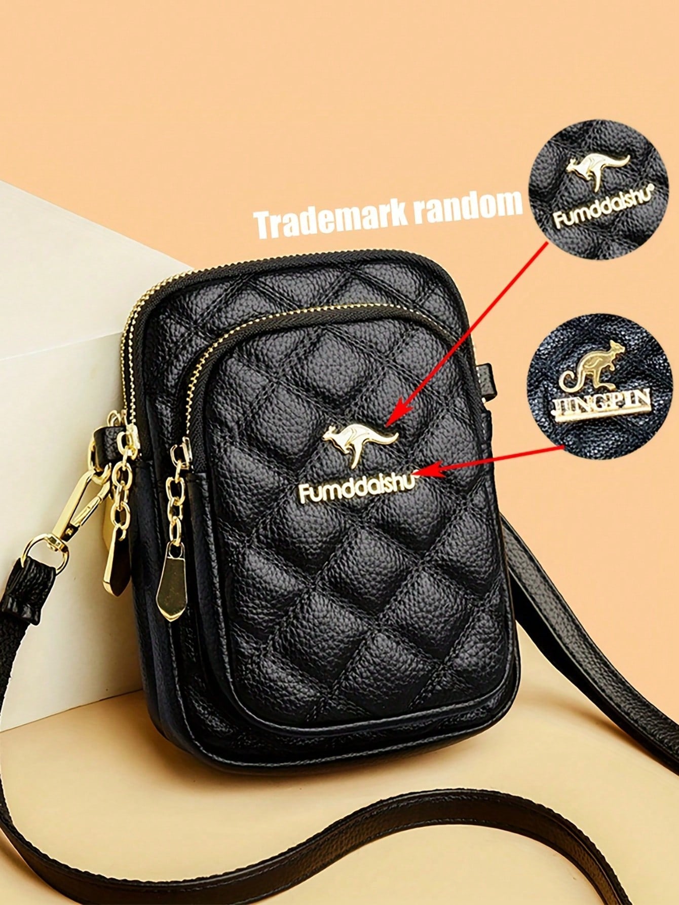 Stylish Small Shoulder Bag, Simple Multifunctional Zipper Crossbody Bag, Women Outdoor Phone Pouch