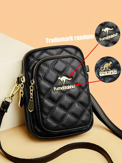 Stylish Small Shoulder Bag, Simple Multifunctional Zipper Crossbody Bag, Women Outdoor Phone Pouch