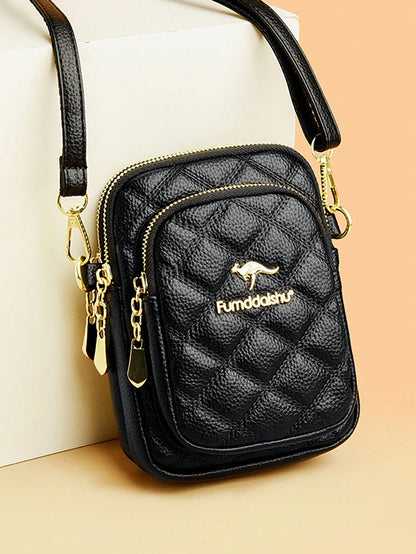 Stylish Small Shoulder Bag, Simple Multifunctional Zipper Crossbody Bag, Women Outdoor Phone Pouch