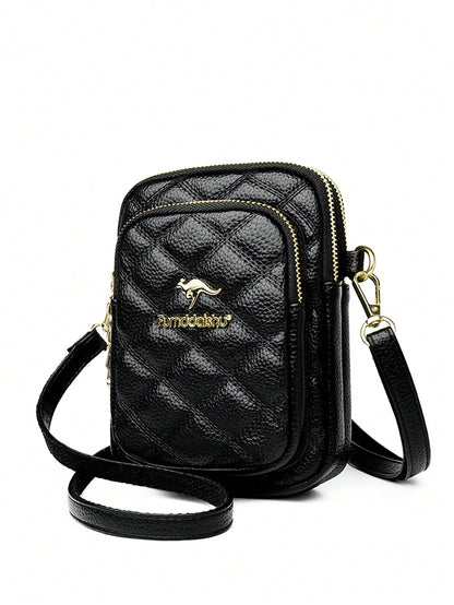 Stylish Small Shoulder Bag, Simple Multifunctional Zipper Crossbody Bag, Women Outdoor Phone Pouch