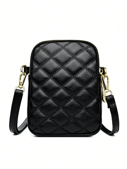 Stylish Small Shoulder Bag, Simple Multifunctional Zipper Crossbody Bag, Women Outdoor Phone Pouch