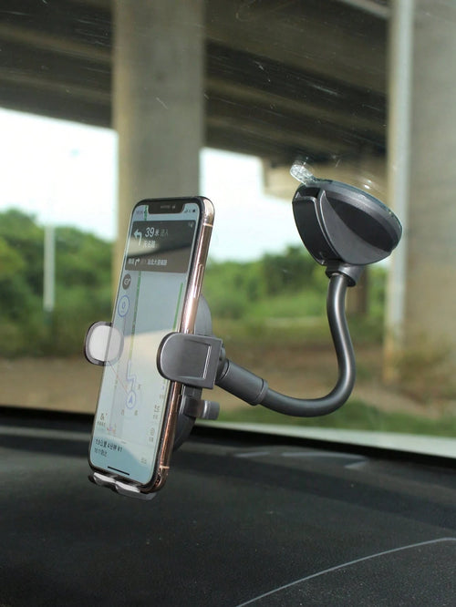 Suction Cup Car Phone Holder For Windshield, Dashboard, Center Console, Multi-Angle Adjustable