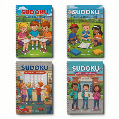 Sudoku Buddy Puzzle Workbook- Classroom And Playground Number Games To Help Kids Stay Focused, Think Clearly, And Enjoy Relaxing Screen-Free Brain Play