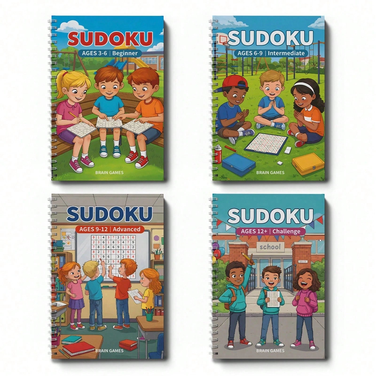 Sudoku Buddy Puzzle Workbook- Classroom And Playground Number Games To Help Kids Stay Focused, Think Clearly, And Enjoy Relaxing Screen-Free Brain Play