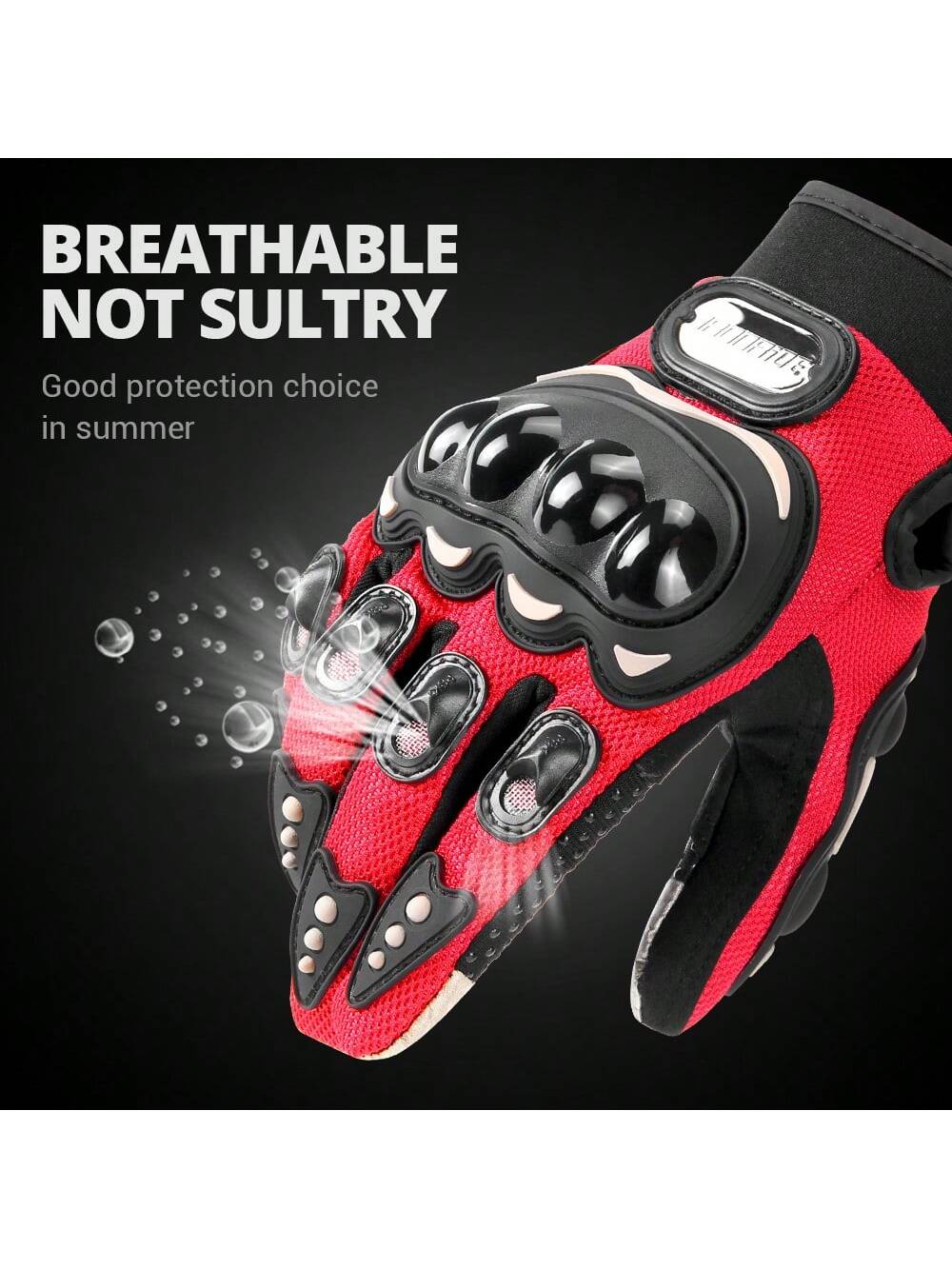 Summer Breathable Motorcycle Gloves, Full Finger Motorcycle Gloves, Touchscreen Riding Motorcycle Protective Anti-Fall Racing Motorcycle Waterproof Gloves, Motorcycle Accessories, Riding Gift