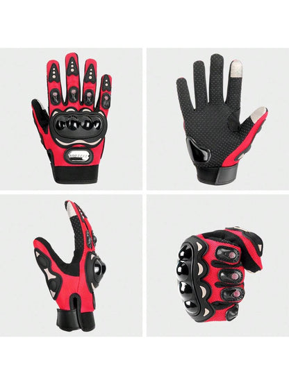 Summer Breathable Motorcycle Gloves, Full Finger Motorcycle Gloves, Touchscreen Riding Motorcycle Protective Anti-Fall Racing Motorcycle Waterproof Gloves, Motorcycle Accessories, Riding Gift