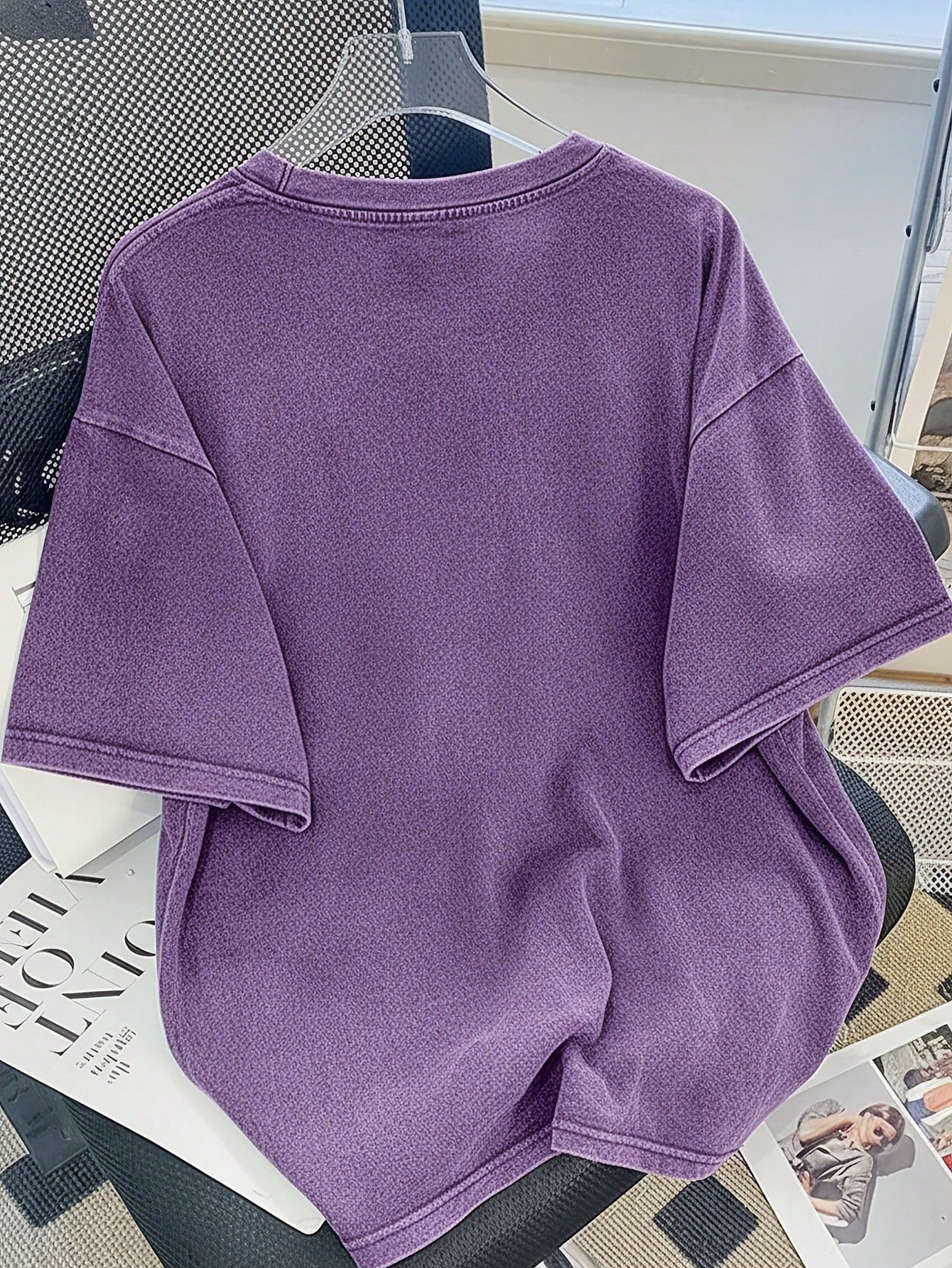 Summer Tops Plus Size Back To The 90s Vintage Washed T-Shirt, Nostalgic Vintage Casual Style, Ideal For Everyday Travel, Casual Outings & Regular Wear