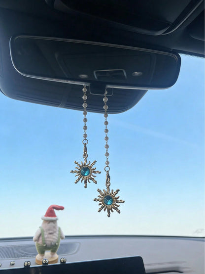 Sun Car Interior Pendant Beautiful Sun Car Rearview Mirror Hanging Decoration Car Interior Pendant