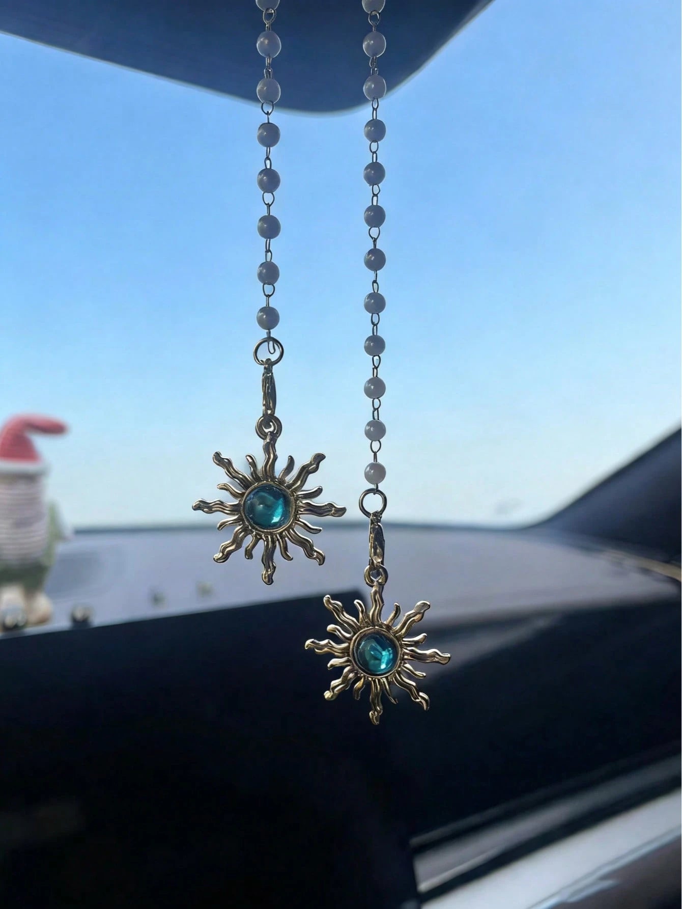 Sun Car Interior Pendant Beautiful Sun Car Rearview Mirror Hanging Decoration Car Interior Pendant