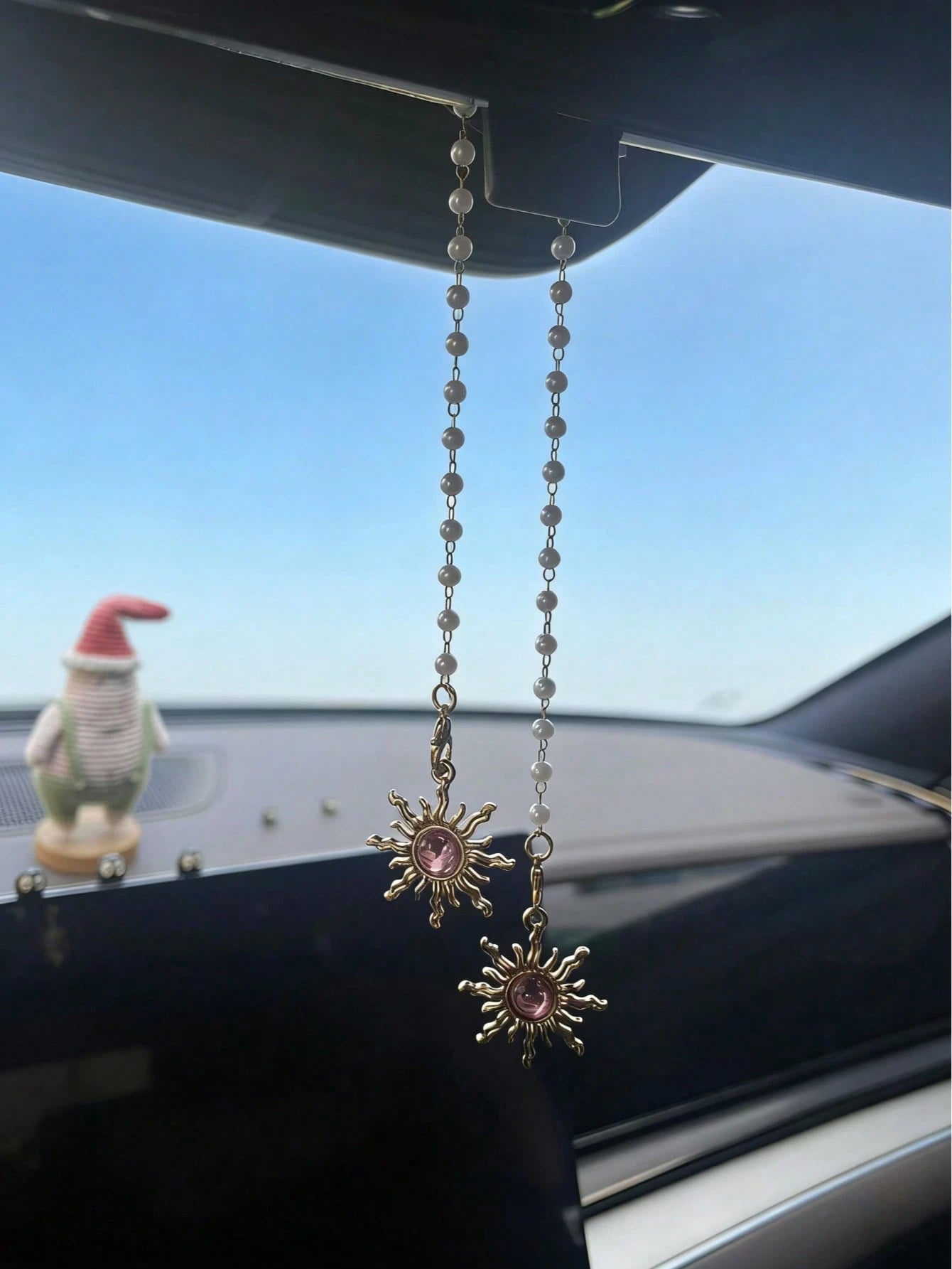 Sun Car Interior Pendant Beautiful Sun Car Rearview Mirror Hanging Decoration Car Interior Pendant