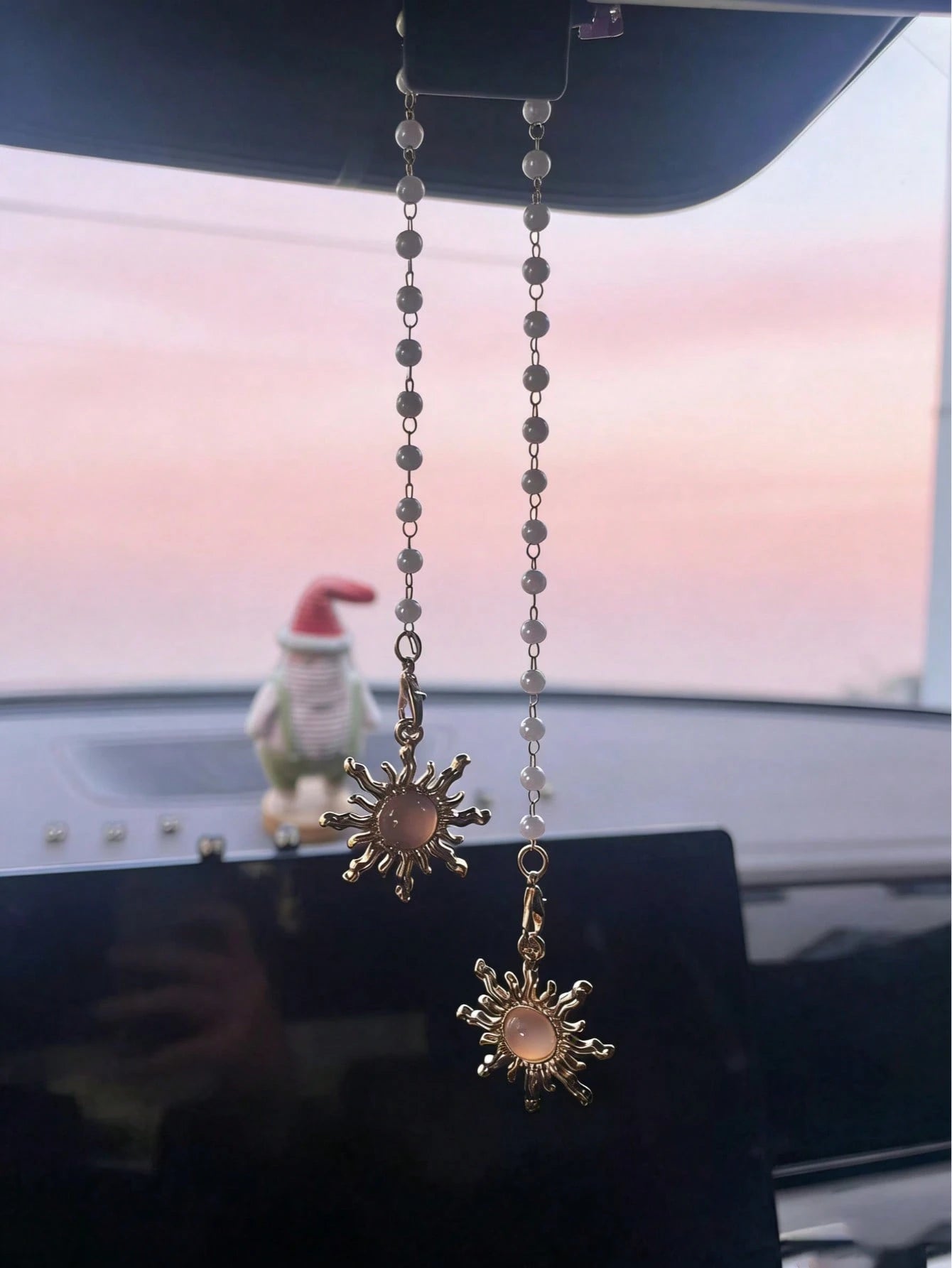 Sun Car Interior Pendant Beautiful Sun Car Rearview Mirror Hanging Decoration Car Interior Pendant