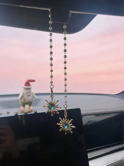 Sun Car Interior Pendant Beautiful Sun Car Rearview Mirror Hanging Decoration Car Interior Pendant