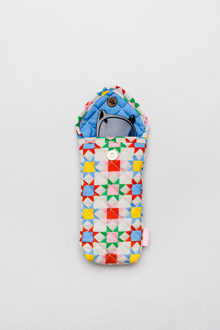 Sunglass Case, Quilted Blocks