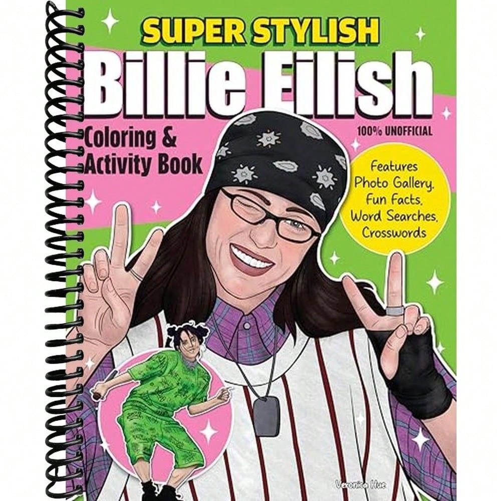 Super Stylish Billie Eilish Coloring & Activity Book: Features Photo Gallery