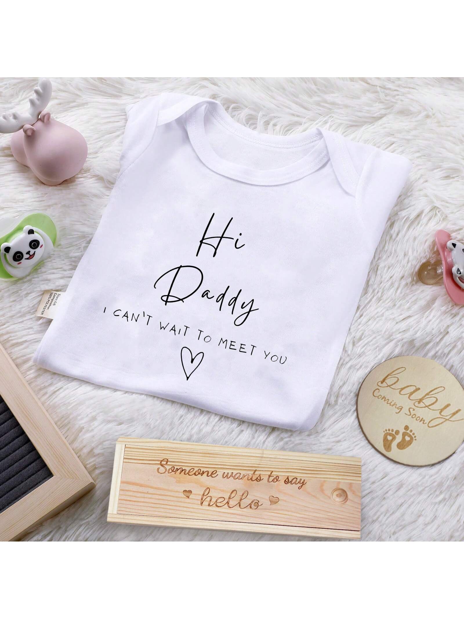 Surprise Pregnancy Announcements For Dad Pregnancy Test Keepsake Box Wooden Baby Announcement Baby Bodysuit Pregnancy Reveal Baby Gift Sets