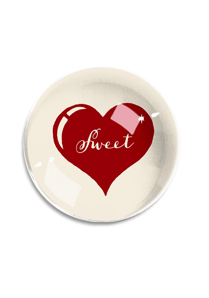 Sweetheart French Crystal Dome Paperweight - Ben's Garden