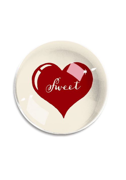 Sweetheart French Crystal Dome Paperweight - Ben's Garden
