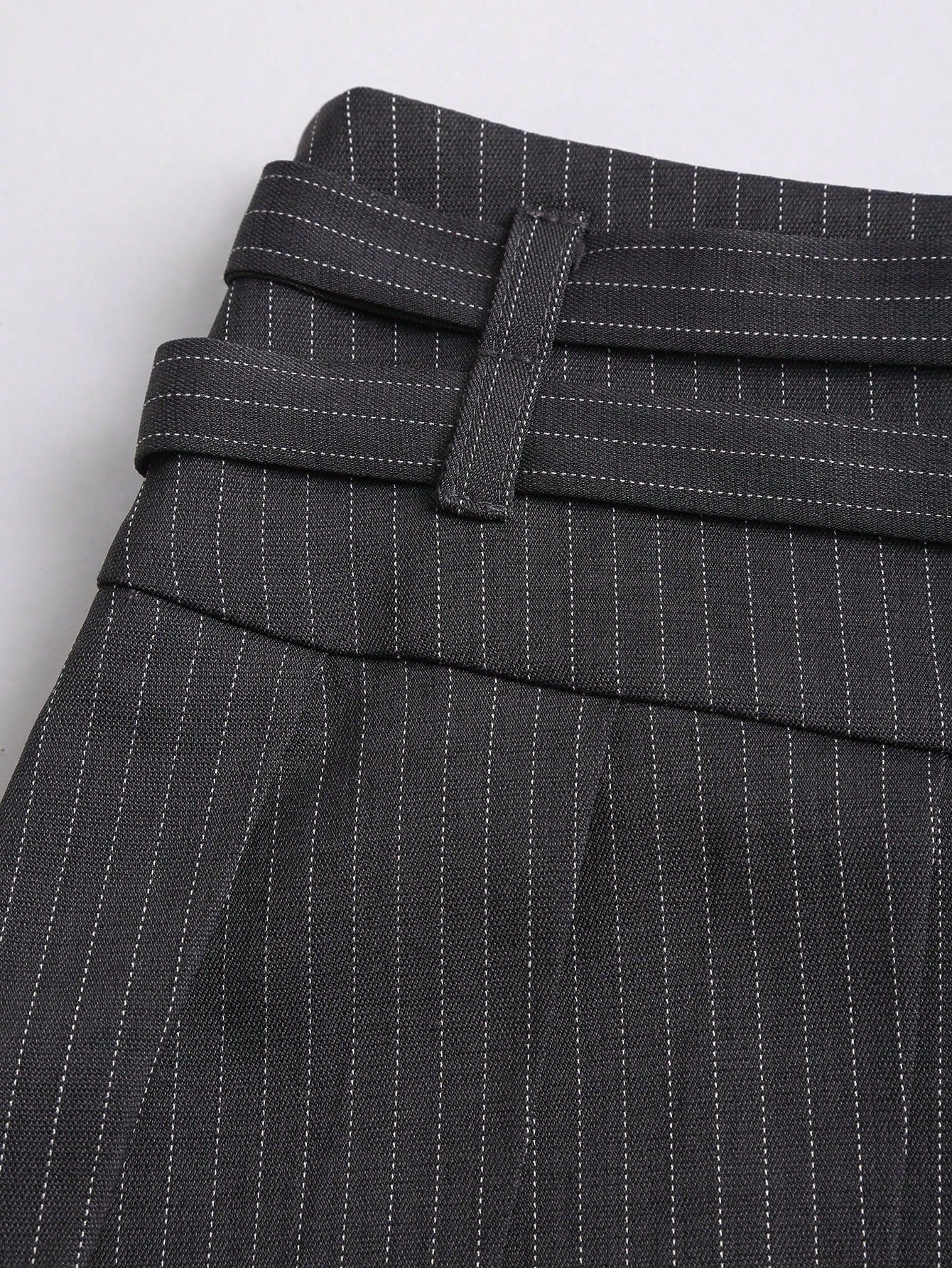 Sweetra Women's New Elegant Vintage Sexy Style Dual Waist Belt Pleated A-Line Super Skirt, Slimming