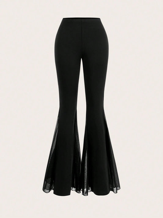 Sweetra Women's Solid Color Flared Pants Fall Cloth For Women