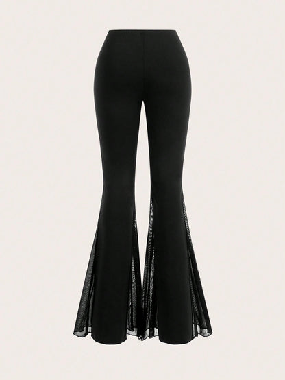 Sweetra Women's Solid Color Flared Pants Fall Cloth For Women