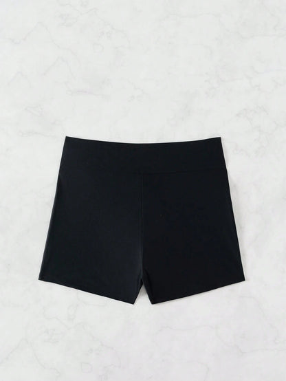 Swim Basics Women's Black Bikini Bottoms, Summer Beach Swimwear