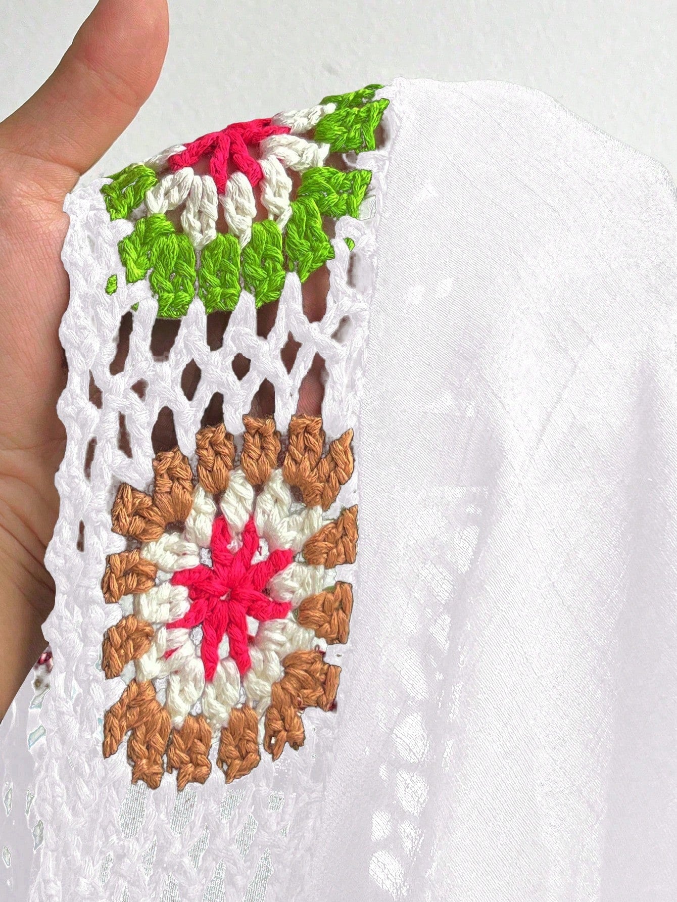 Swim Lushoire Plus Size Hand Crocheted Cover-Up Dress