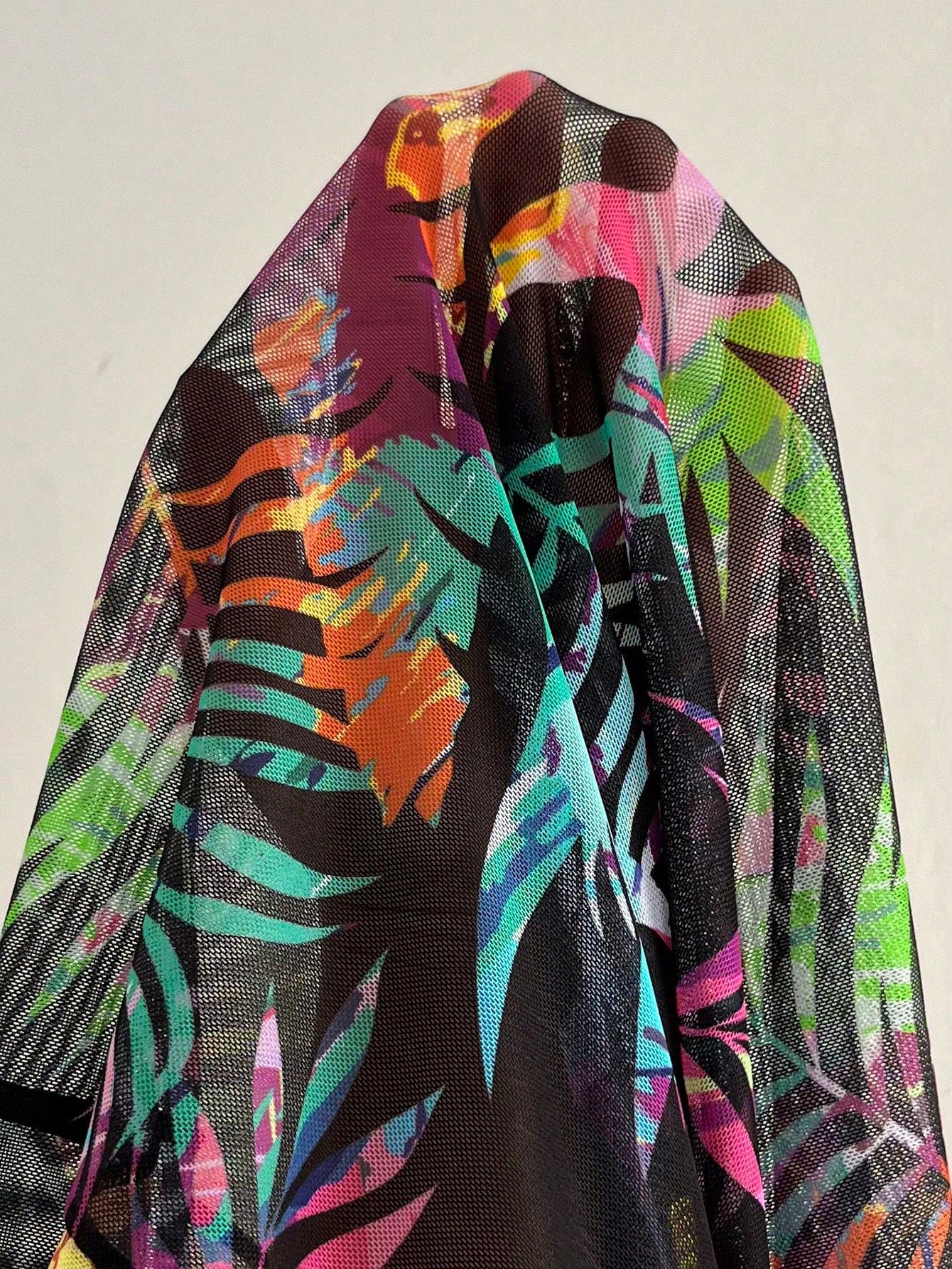 Swim Lushoire Plus Size Tropical Floral Print Kimono Robe Summer