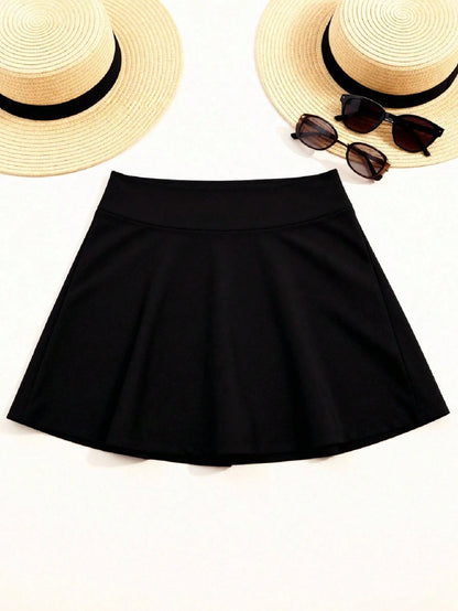 Swim Lushoire Swim Basics Plus Plain Bikini Bottom With Phone Pocket,Summer Beach
