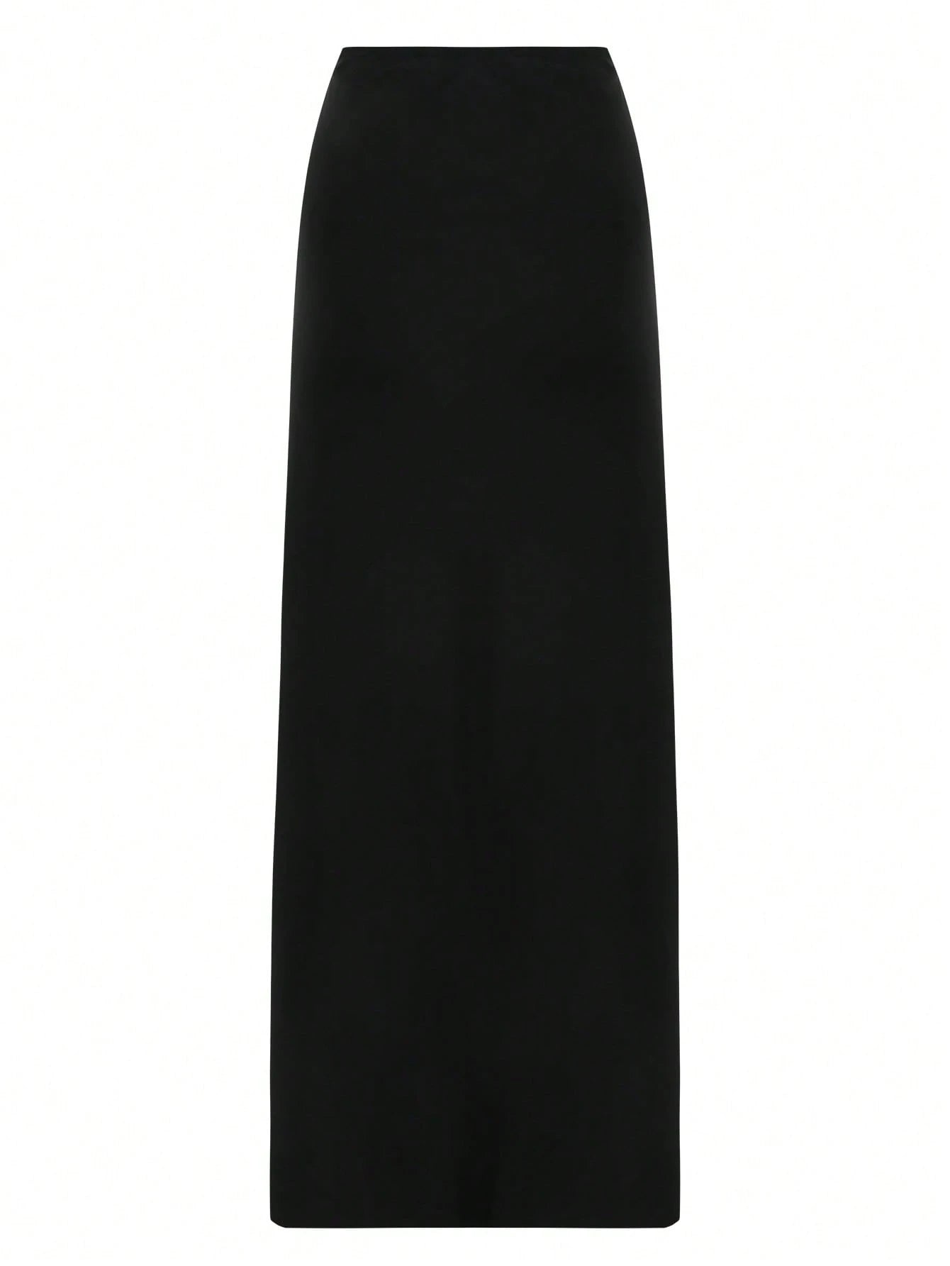 Swim Oasis Women's Black Floral Decorated One-Piece Swimsuit And Mesh Skirt 2 Pieces Set, Summer Beach Wear