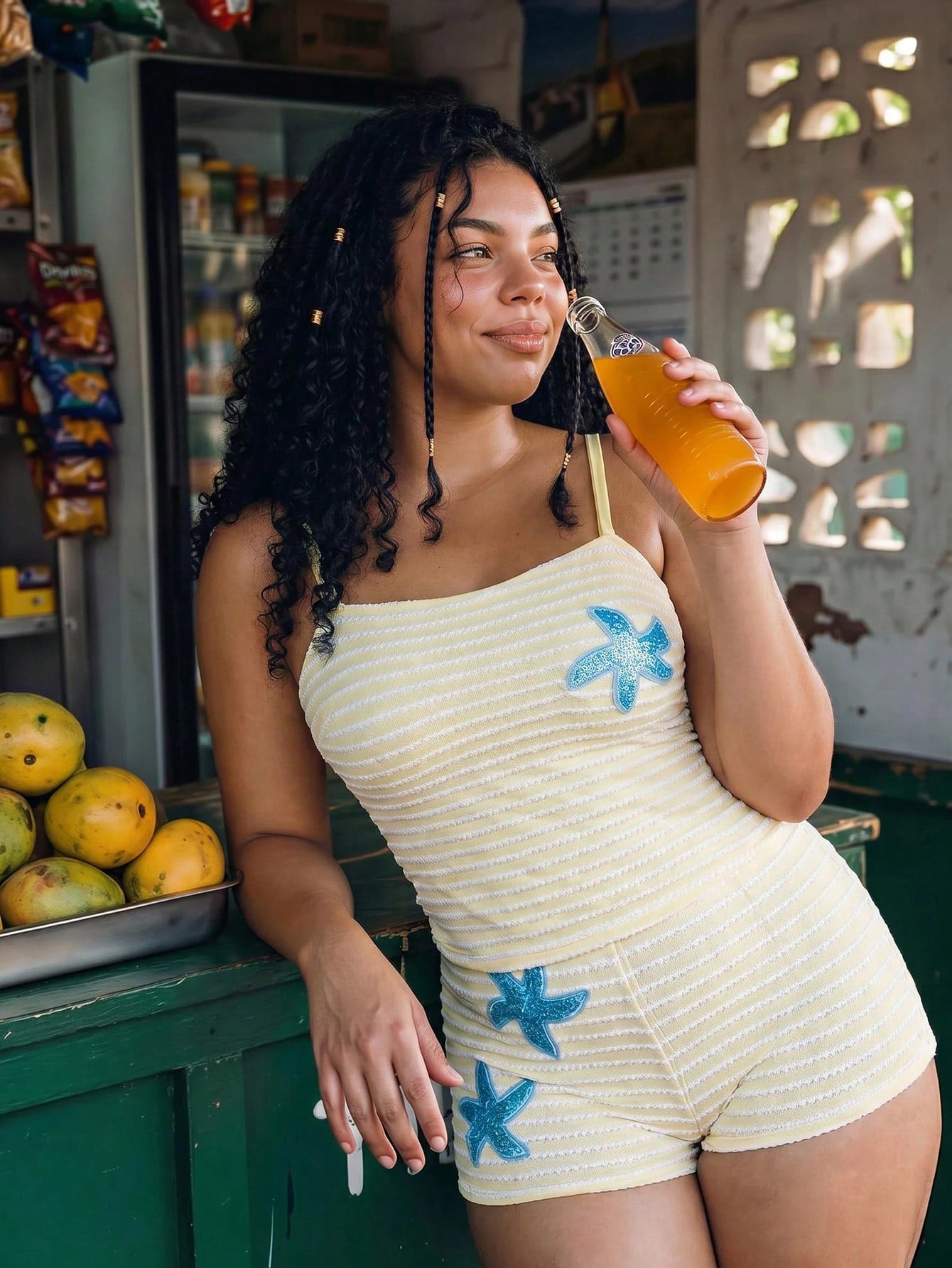 Swim SPRTY Plus Size Light Blue Summer Beach Holiday Holiday Special Fabric 2-Piece Swimwear,Detachable Padded Bust,Adjustable Straps,Ruffle Bandeau Top&Bottoms