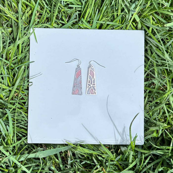 Swirl // Stained Glass Resin Earrings