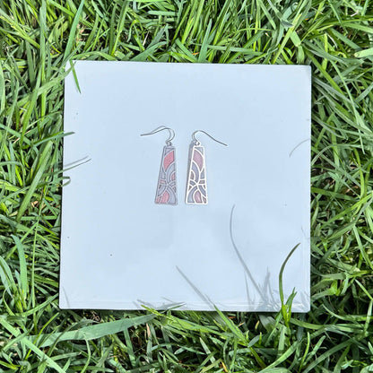 Swirl // Stained Glass Resin Earrings
