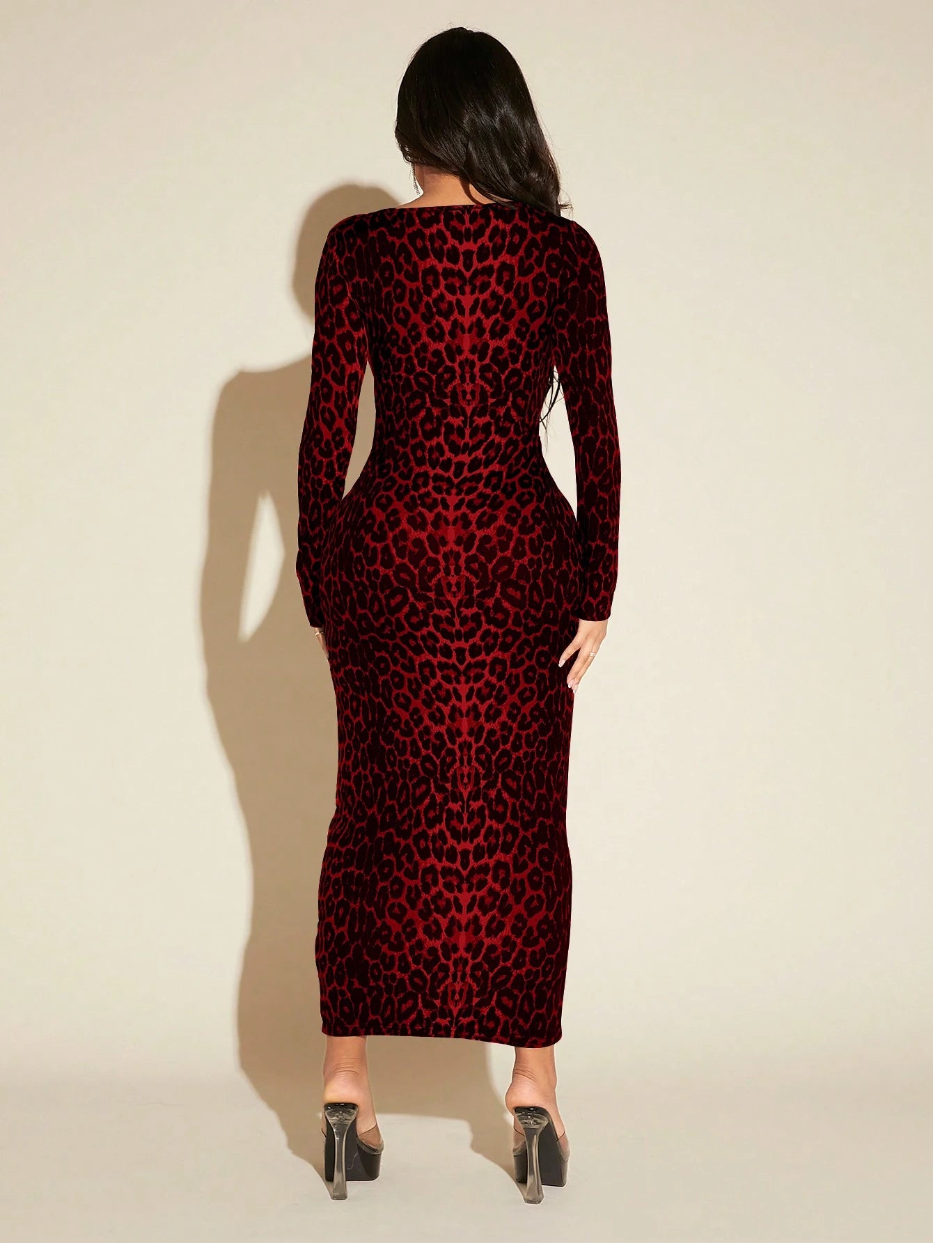 SXY Women'S Sexy Leopard Print Dress