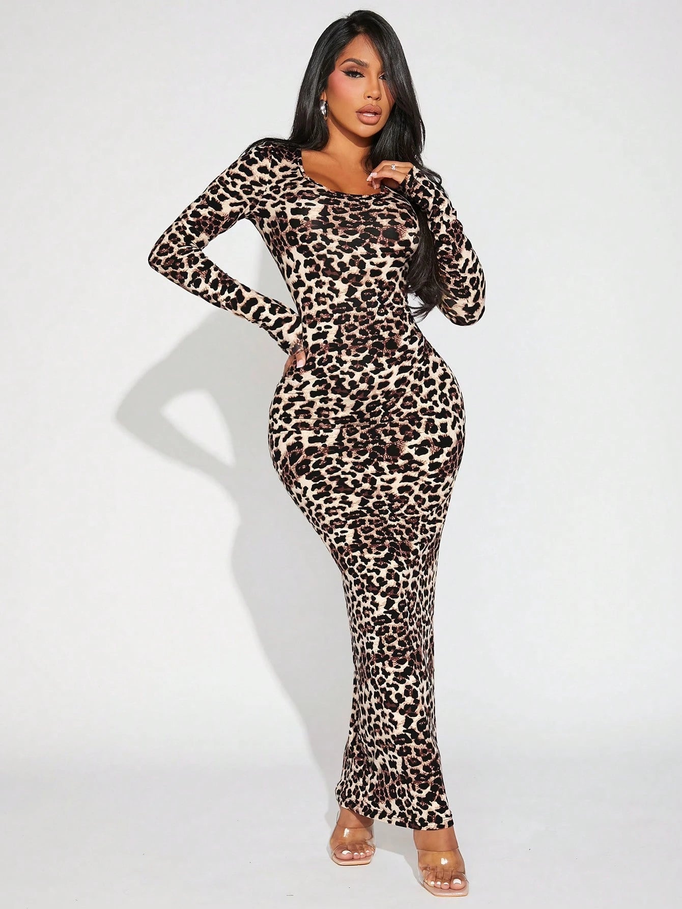 SXY Women'S Sexy Leopard Print Dress