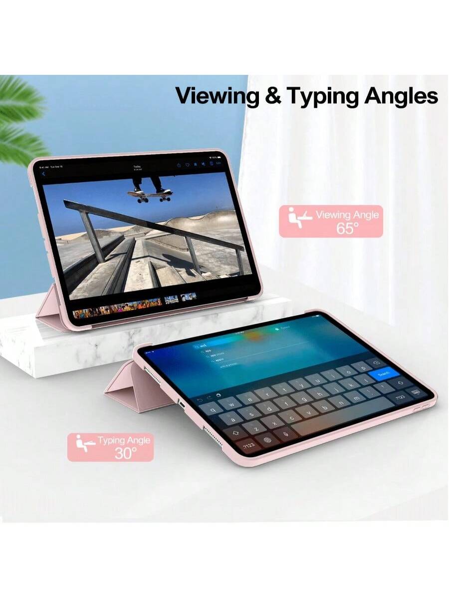 Tablet Protective Case Compatible With, Soft Anti-Fall Protection, Ultra-Thin/Smart Stand/Auto-Wake Protective Case Compatible With Air/Pro/Mini 1 2 3 4 5 6 7 8 9/10/Th Generation 10.9 Inch, 12.9 In