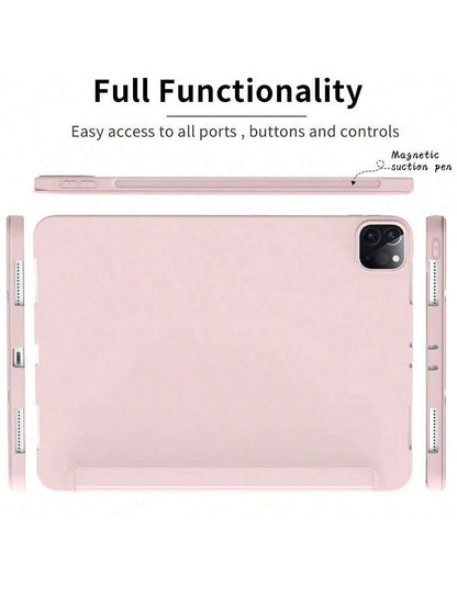 Tablet Protective Case Compatible With, Soft Anti-Fall Protection, Ultra-Thin/Smart Stand/Auto-Wake Protective Case Compatible With Air/Pro/Mini 1 2 3 4 5 6 7 8 9/10/Th Generation 10.9 Inch, 12.9 In